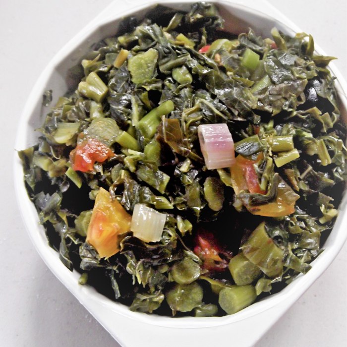 Callaloo på jamaicansk vis