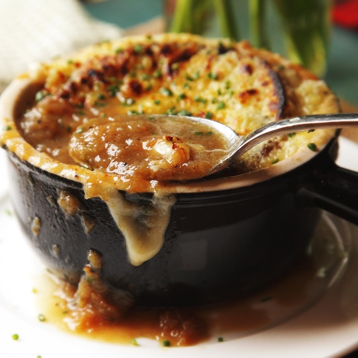 Fransk løgsuppe