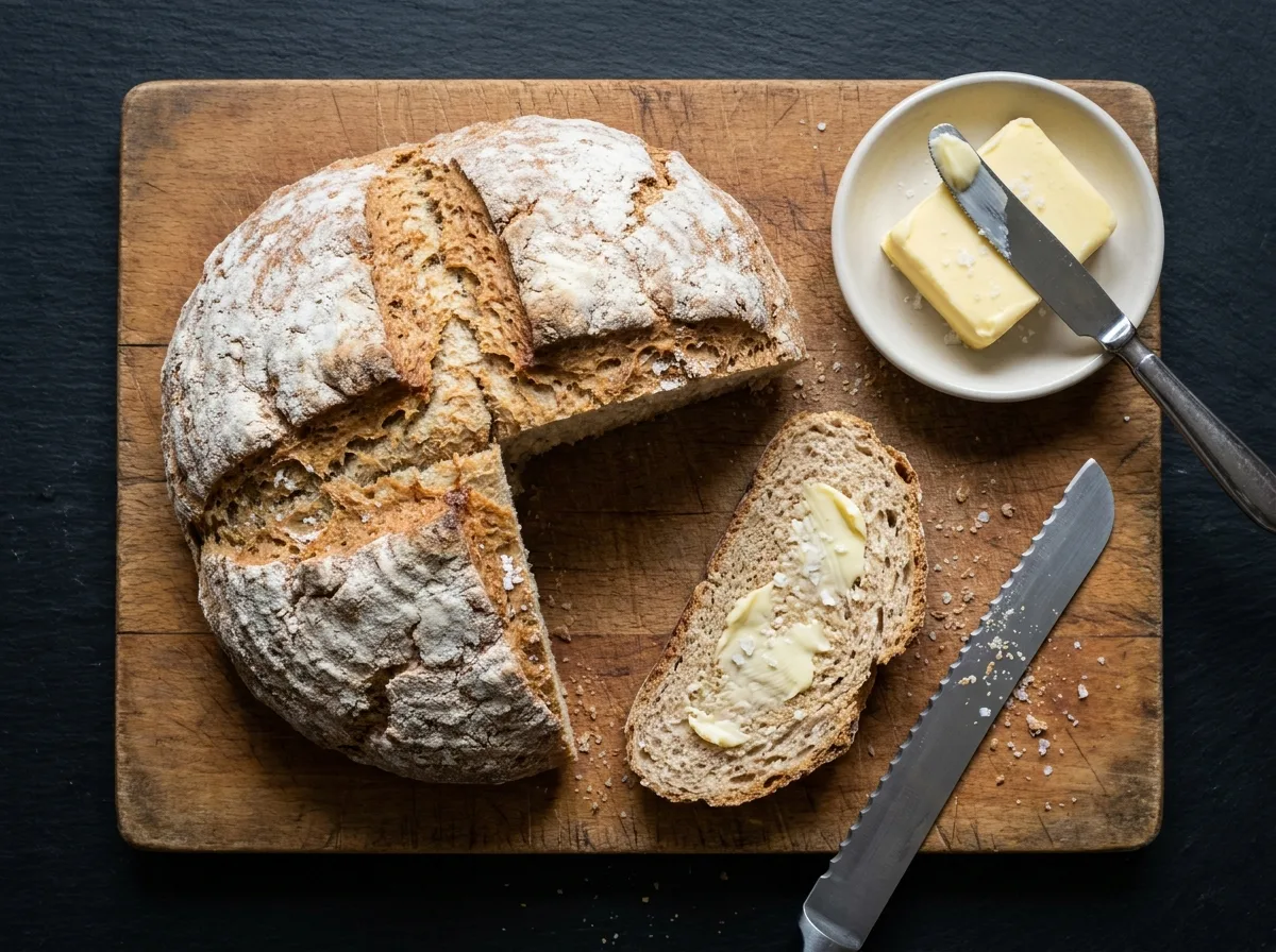 Irsk sodavandsbrød med saltet smør