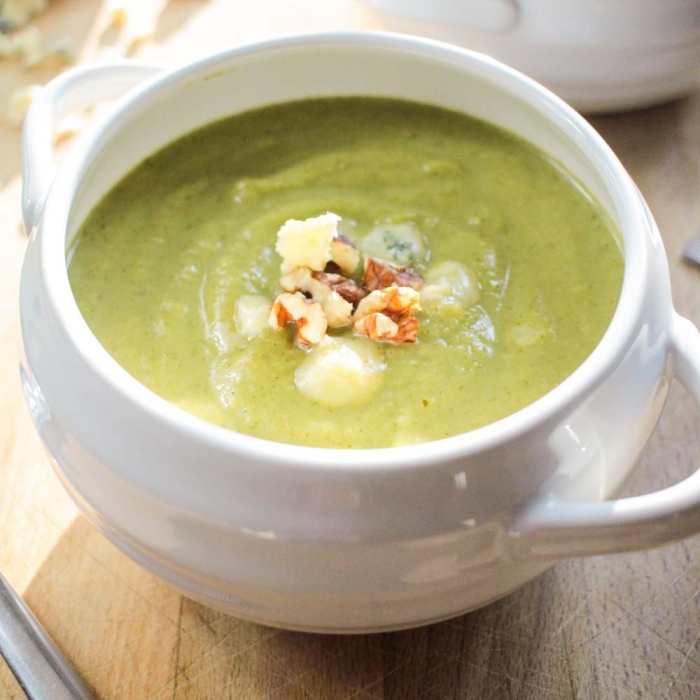 Broccoli- og stiltonsuppe