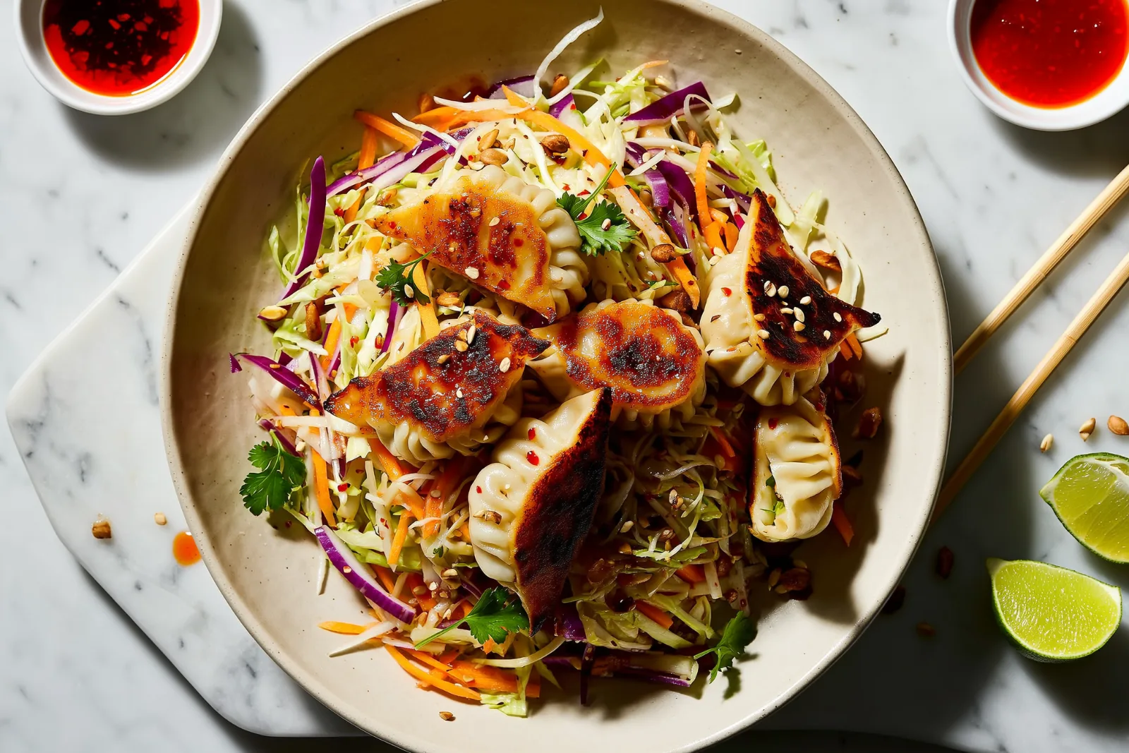 Gyoza kålsalat
