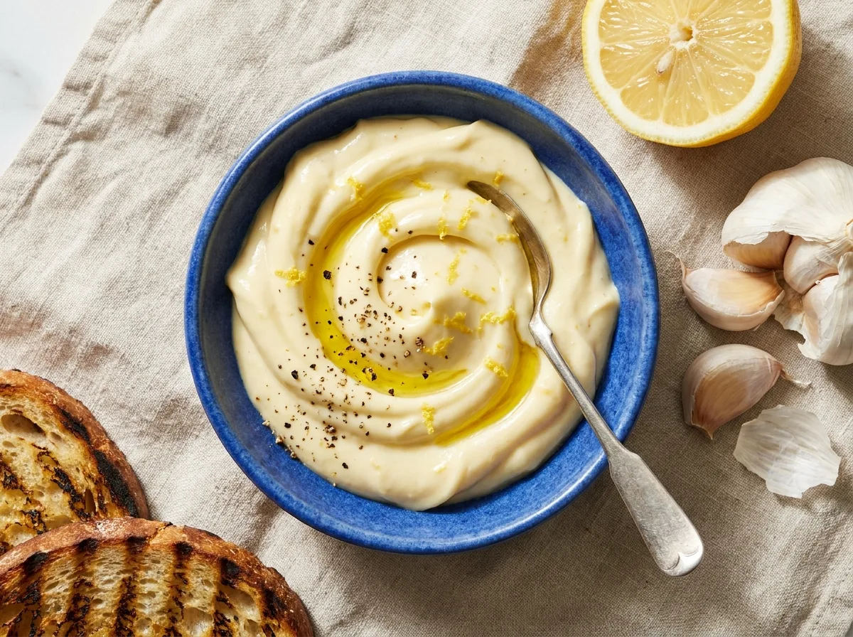 Hvidløg og citronaioli