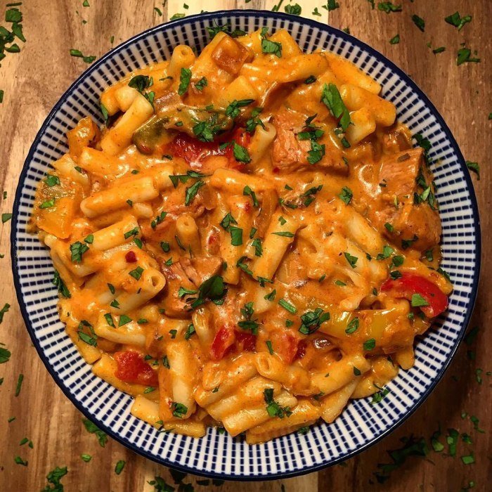 Mac and cheese med kylling og fajita
