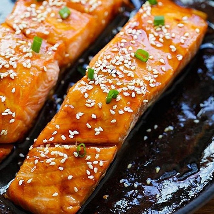 Honning-teriyaki-laks